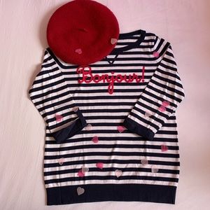 BONJOUR Striped 3/4 Sleeve Top ❤️✨